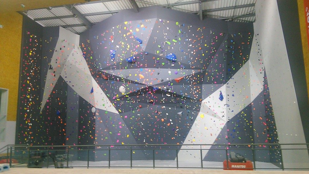 Le mur d'escalade du complexe sportif Grégoire – AESM CHOLET